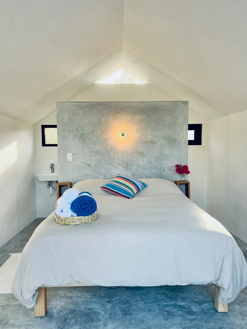 Covered cabana with comfortable seating for relaxation