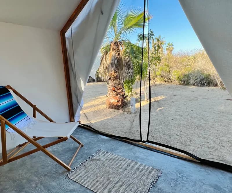Open-air cabana overlooking the Sea of Cortez